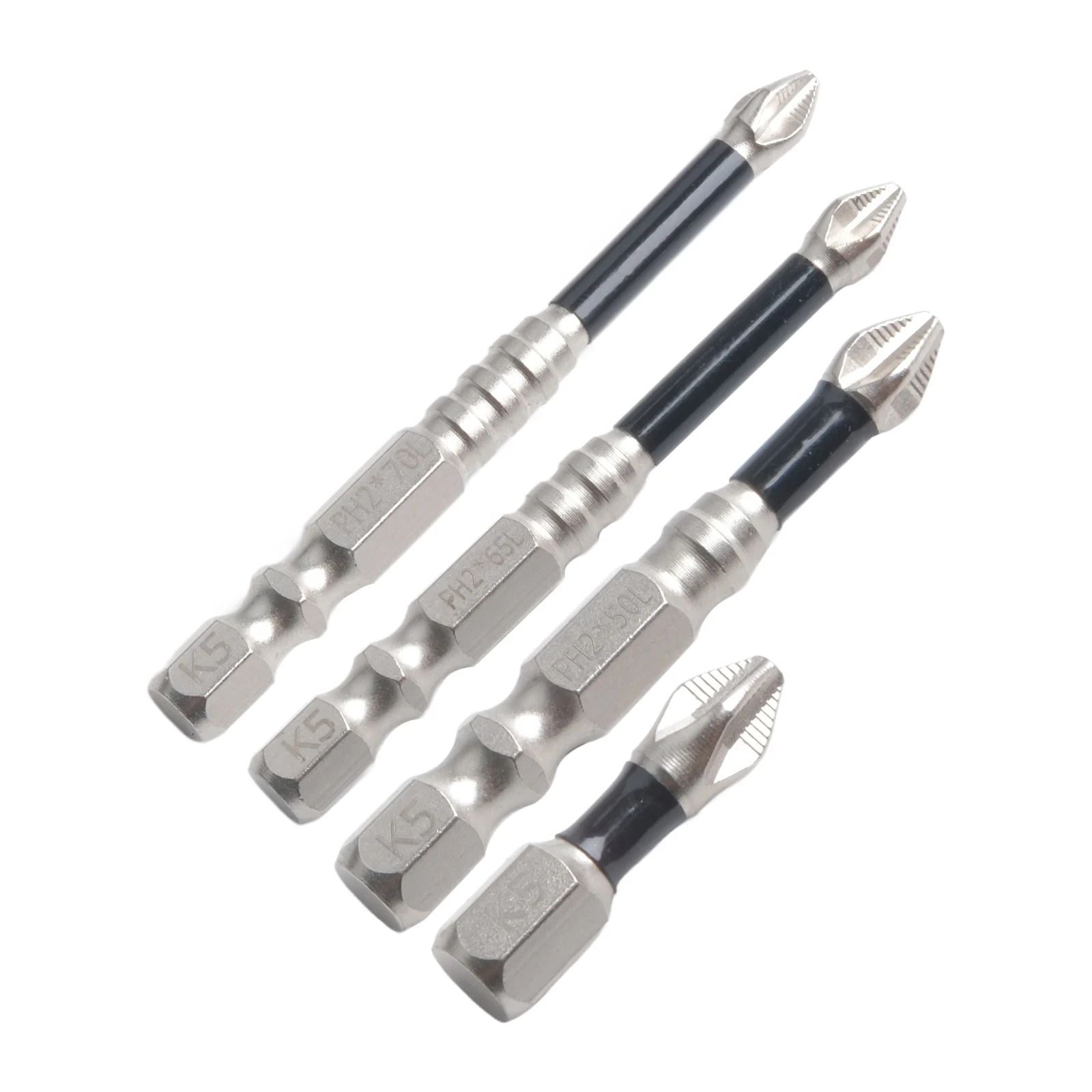 3/4/5 Stück Kreuzschraubendreher-Bits aus Legierungsstahl, rutschfeste Bohrer, PH2 Anti-Rutsch-Kreuzschraubendreher, Zubehör für Elektrowerkzeuge
