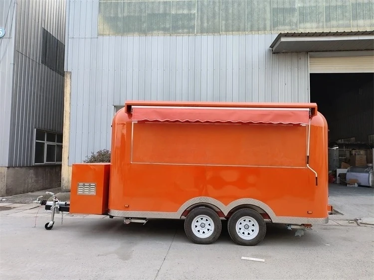 Direct Factory Mobile Towable Multifunctional Food Trailer Vending Truck for Snacks and Other Food