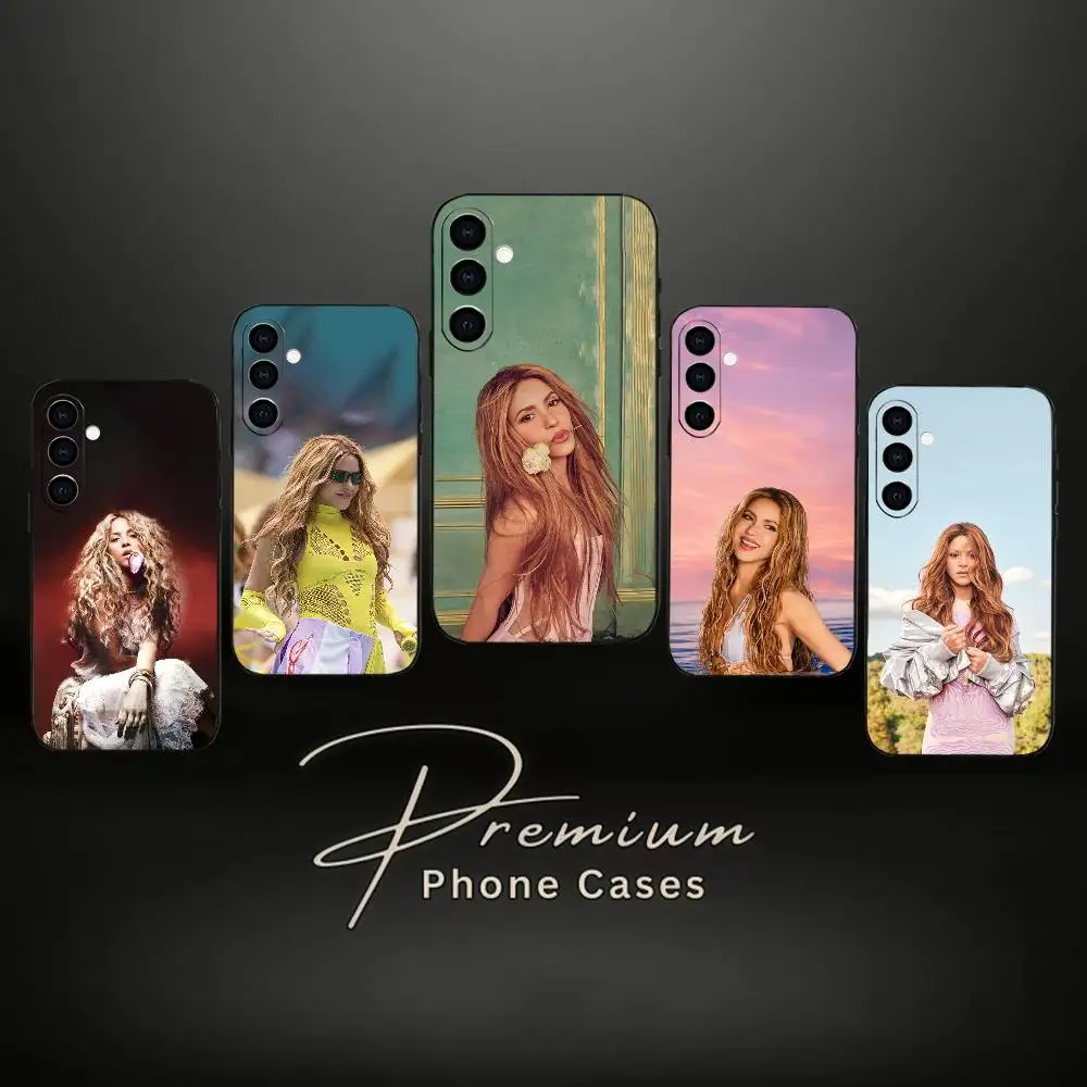 S-Shakira SINGER Phone Case Silicone Soft For Samsung Galaxy A73,A72,A71,A70,A53,A52,A51
