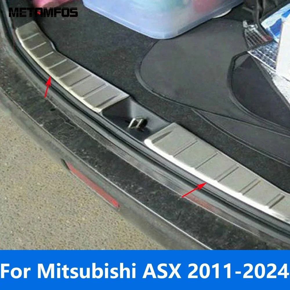 Car Accessories For Mitsubishi ASX 5dr Hatchback 2011-2022 2023 2024 Rear Trunk Bumper Foot Plate Tailgate Door Sill Scuff Guard