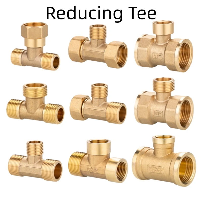Reducing Tee Connector Male/Female Thread 1/2
