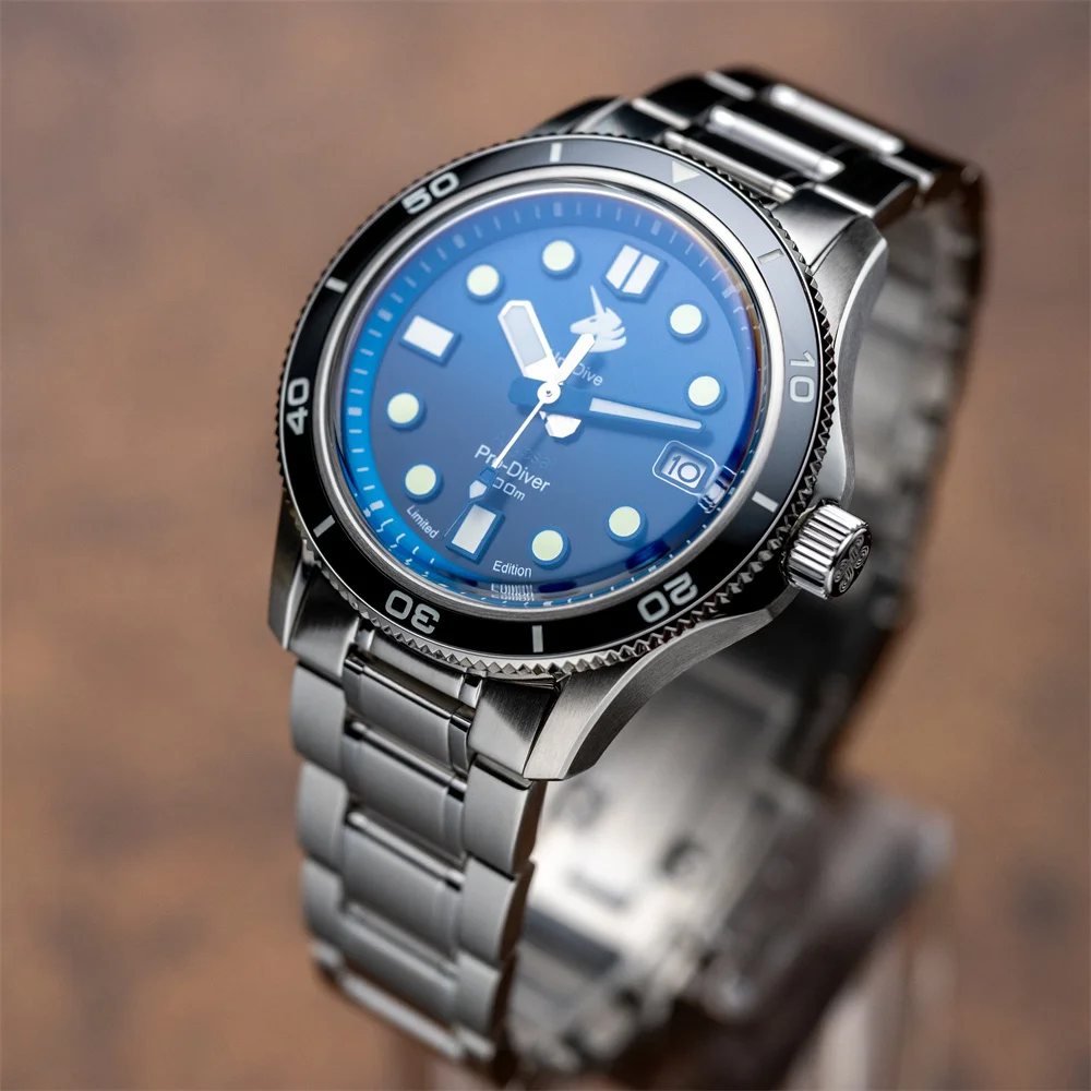 Proxima PX1740-LS 39mm Men Diving Watch Sunburst Dial NH35