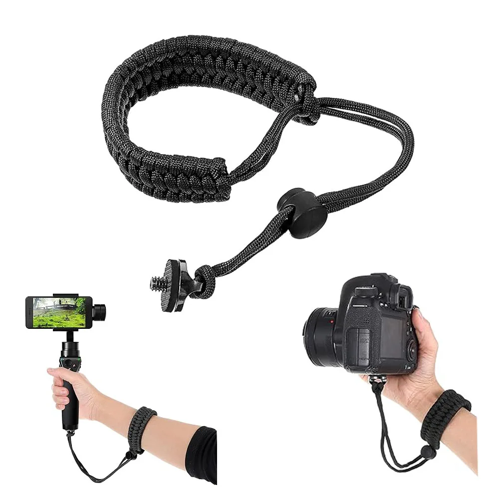 Hand Wrist Strap For Insta360 X5 1/4 Screw Accessories For GO PRO Hero 13 12 11 10 DJI OSMO Action Cameras Anti-Lost Weave