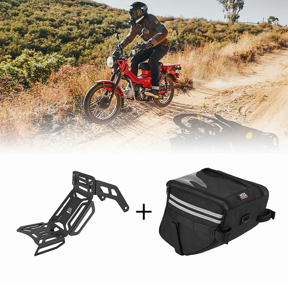 

Luggage Center Rack KEMiMOTO For Honda CT125 Trail 125 Hunter Cub 2023 Center Rack Carrier Stand Frames Placement Rack Parts