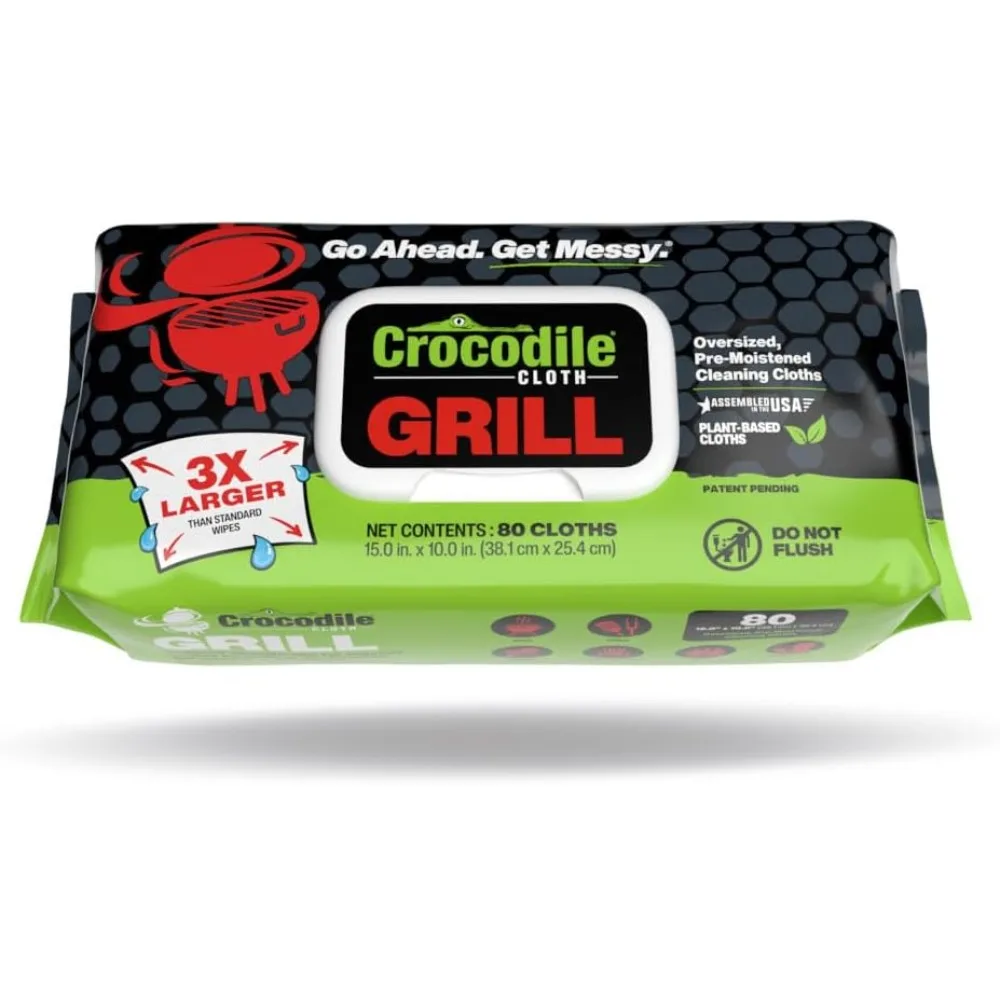 

Гриль из крокодиловой ткани — 80 (15 x 10), чистящие салфетки на основе растений. Сейф по коже и нескольких поверхностей. Наполненный алоэ и витамином Е