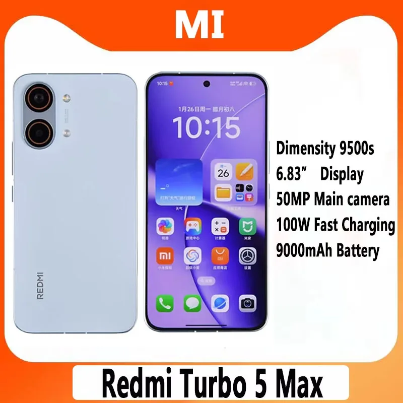 Redmi Turbo 5 Max 9000mAh 100W 6.83 AMOLED