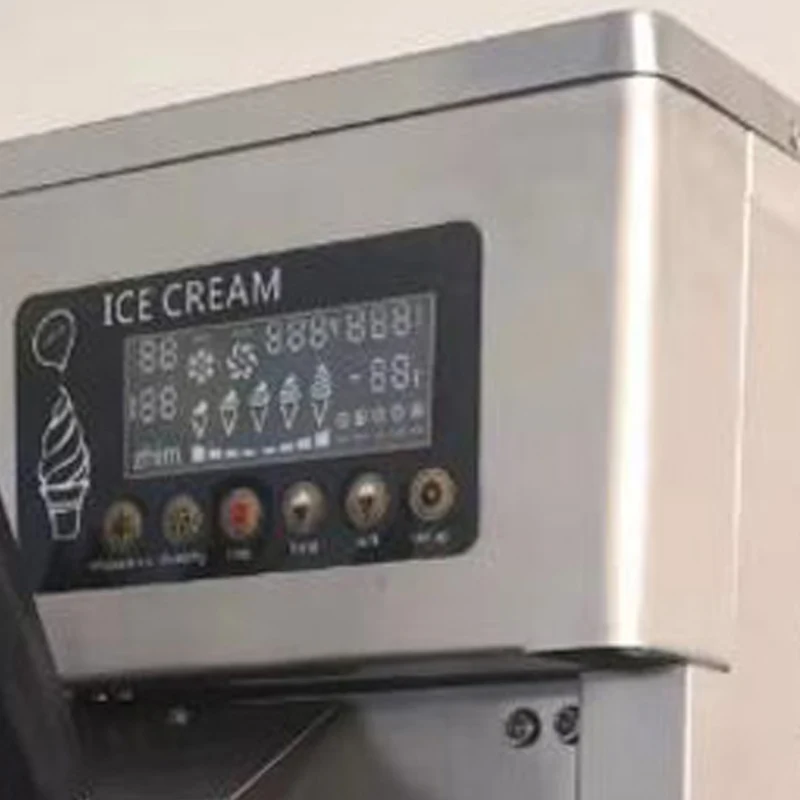Top Stainless Steel Soft Ice Cream Making Machine With LCD Panel Yogurt Machine 110V 220V Gelato Sorbet Freezing Equipment