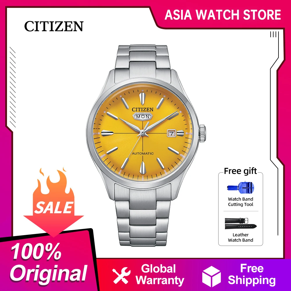 

CITIZEN Japanese Men Watch Steel strip Calendar Fashion leisure mechanical watch NH8391-51X