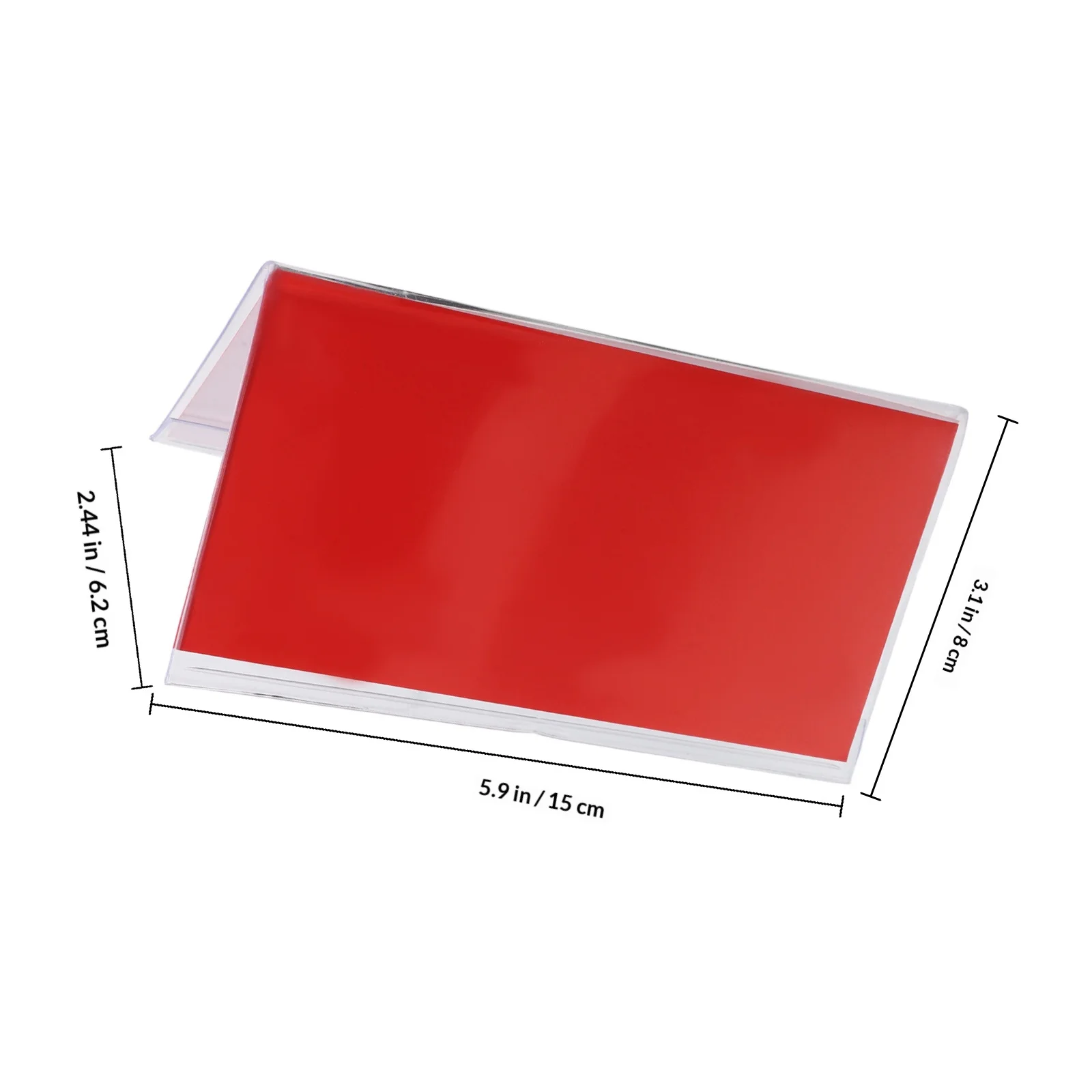 10Pcs Transparent Double Sided Name Plate Desk Sign Holder Triangular Clear Plastic Student Display Cards for School Office