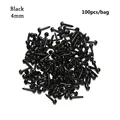 Round Black 4mm