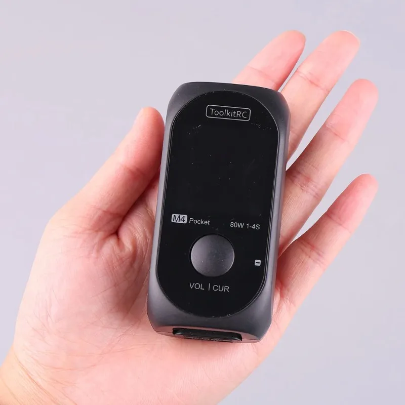 ToolkitRC M4Pocket DC 80W 5A XT30 XT60 Input USB-C Input/Output Charger for 1-4S LiPo Battery Quick