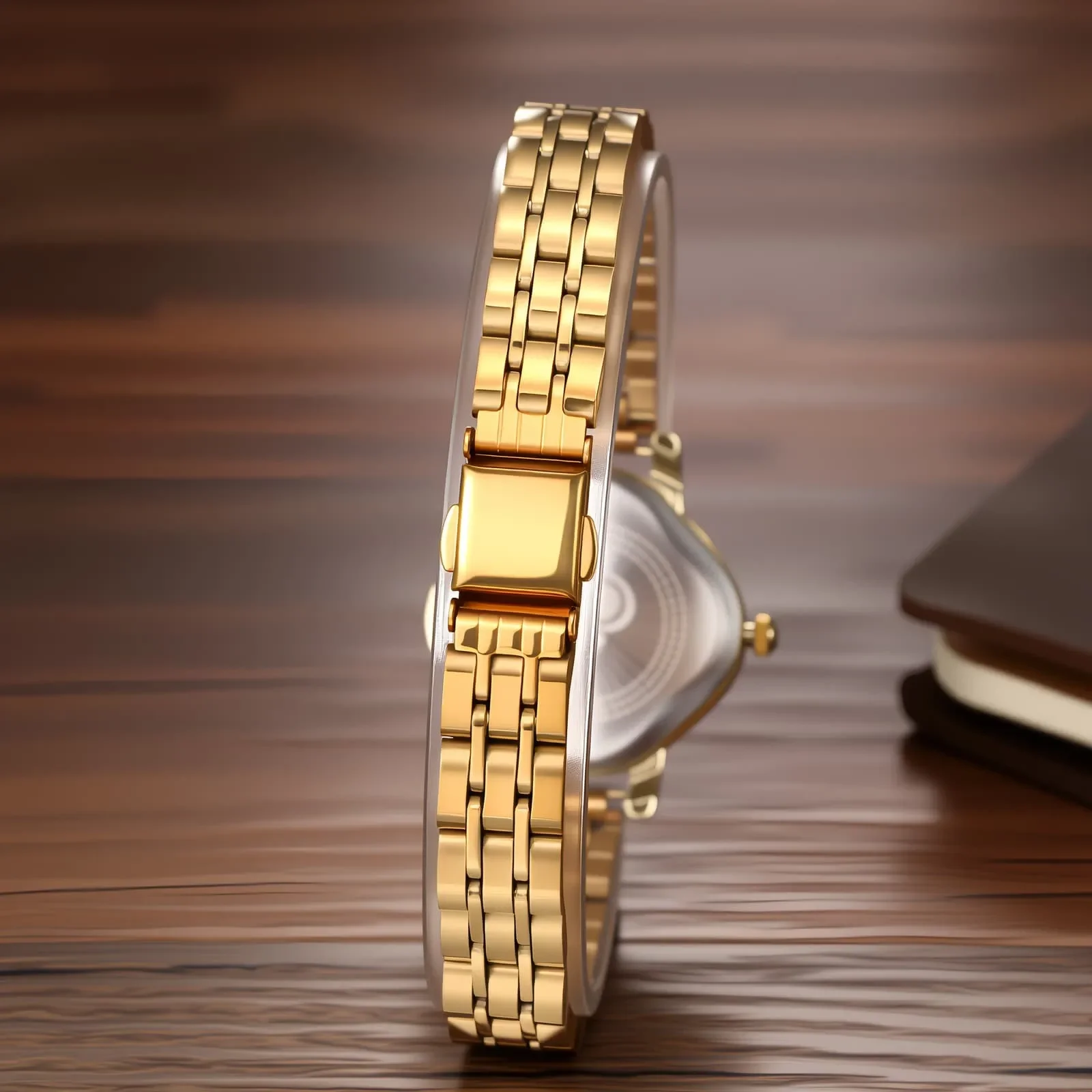Women Elegant Rhombus Dial Quartz Wristwatch Stainless Steel Band Business Gift Luxury Fashion Ladies Female Dress Clock