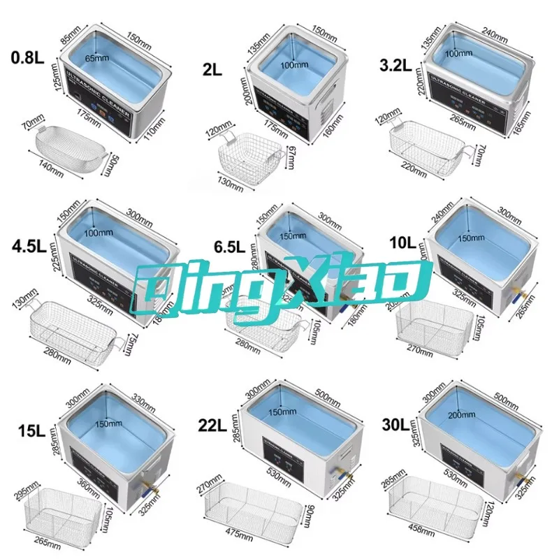 Industrial Ultrasonic Cleaners 10L 30L Professional Cleaning Equipment For Tool Hardware Parts Eyeglasses For Workshop Household