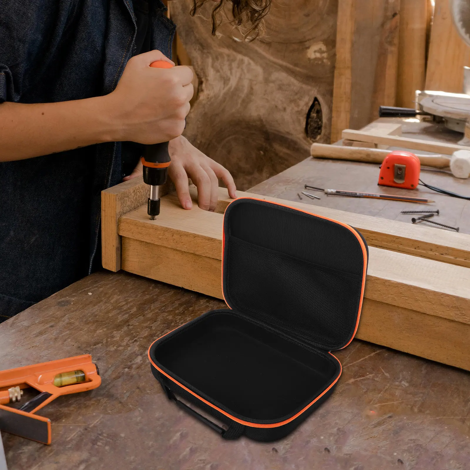 

Прочная сумка для инструментов, ударопрочный органайзер, портативный чехол для хранения электроинструментов для профессионалов, ремонта автомобилей и мебели