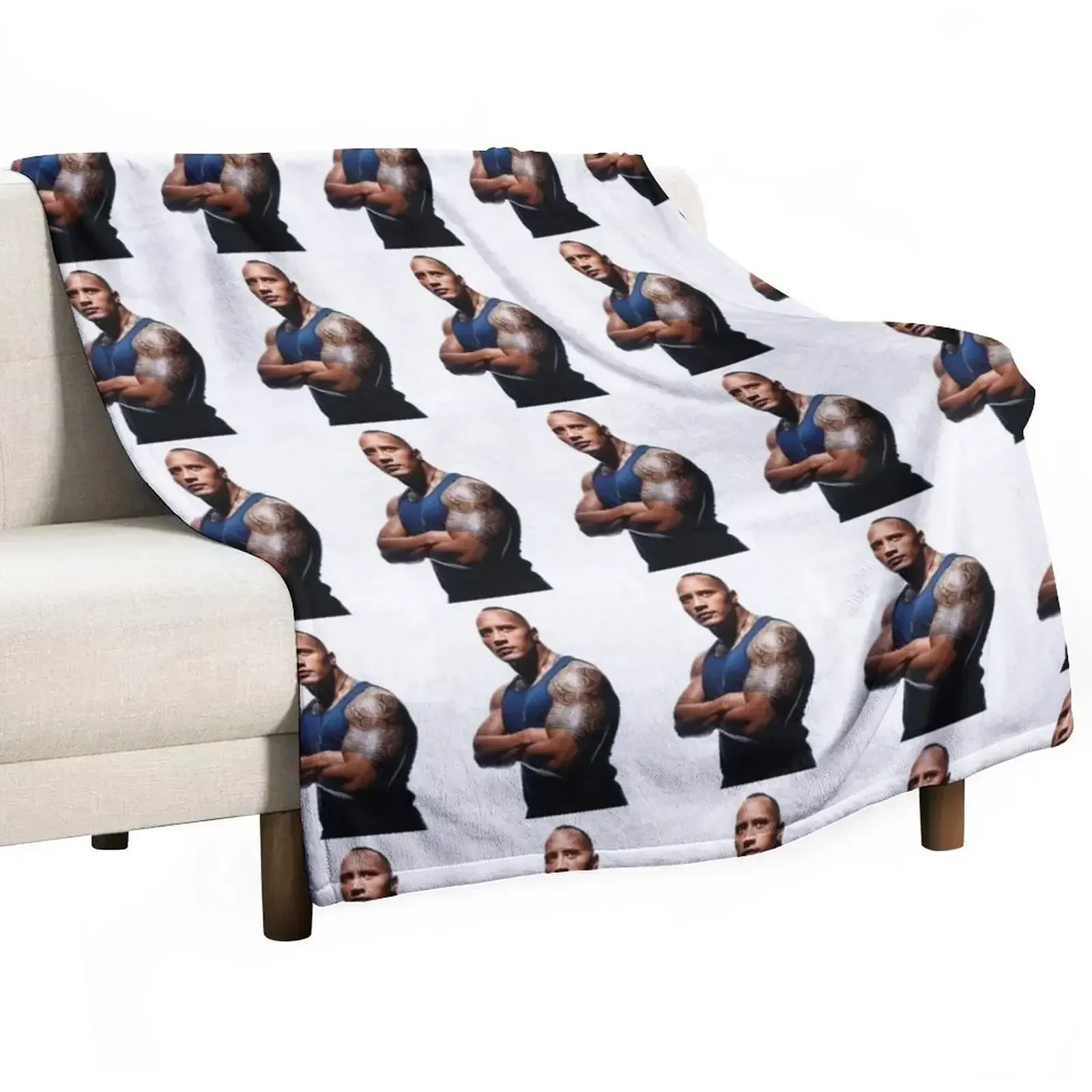 

dwayne johnson Throw Blanket Bed covers Camping Shaggy Blankets