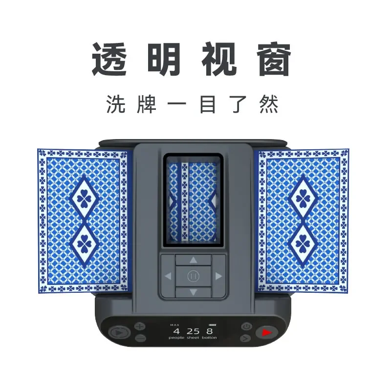 For Poker Card Dealing Machine Shuffling Card Dealing All-in-one Shuffler on Time Yao Ji Texas Smacking Bucket