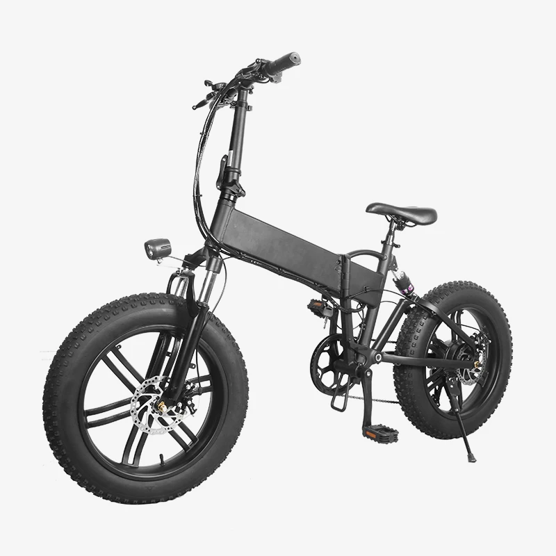 MK011 36V 500W 750W 20 Inch 40 Mph Dropshipping Full Suspension Fat Tyre Folding Electric Bicycle for Man