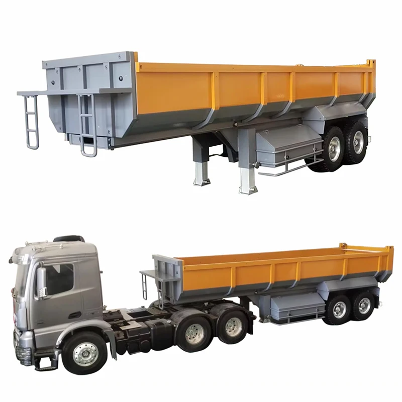 

1/14 Trailer Hydraulic Remote Control Metal Dump Truck Model RTR Version Remote Control Trailer Model Boy Toy