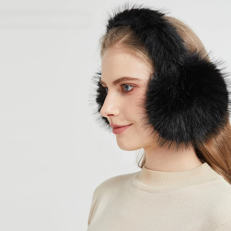 الصلبة لينة أفخم الأذن الدفء الشتاء غطاء للأذنين للنساء الرجال موضة في الهواء الطلق إيرفلاب حماية الأذن يفشل غطاء للأذن #2