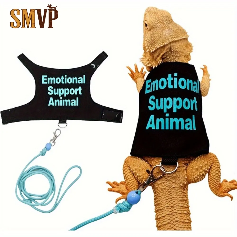 

Lizard Leash Harness Oft Padded Reptile Vest Hook and Loop Adjustable for Small Pet Costume Clothes Pet Leashes