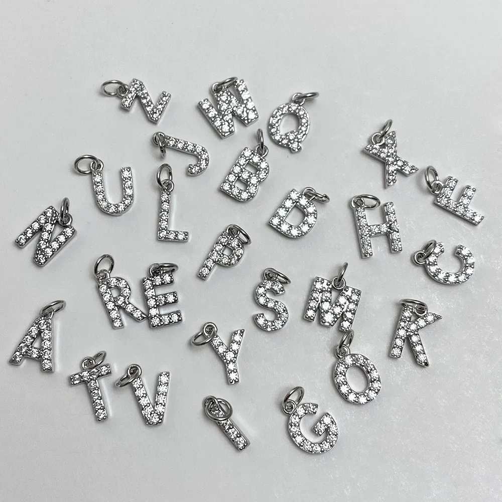 a-z 26pcs initial letter pendant Charms for Jewelry Making Supplies Letter Accessories Diy Bracelet Necklace Earring Supplies