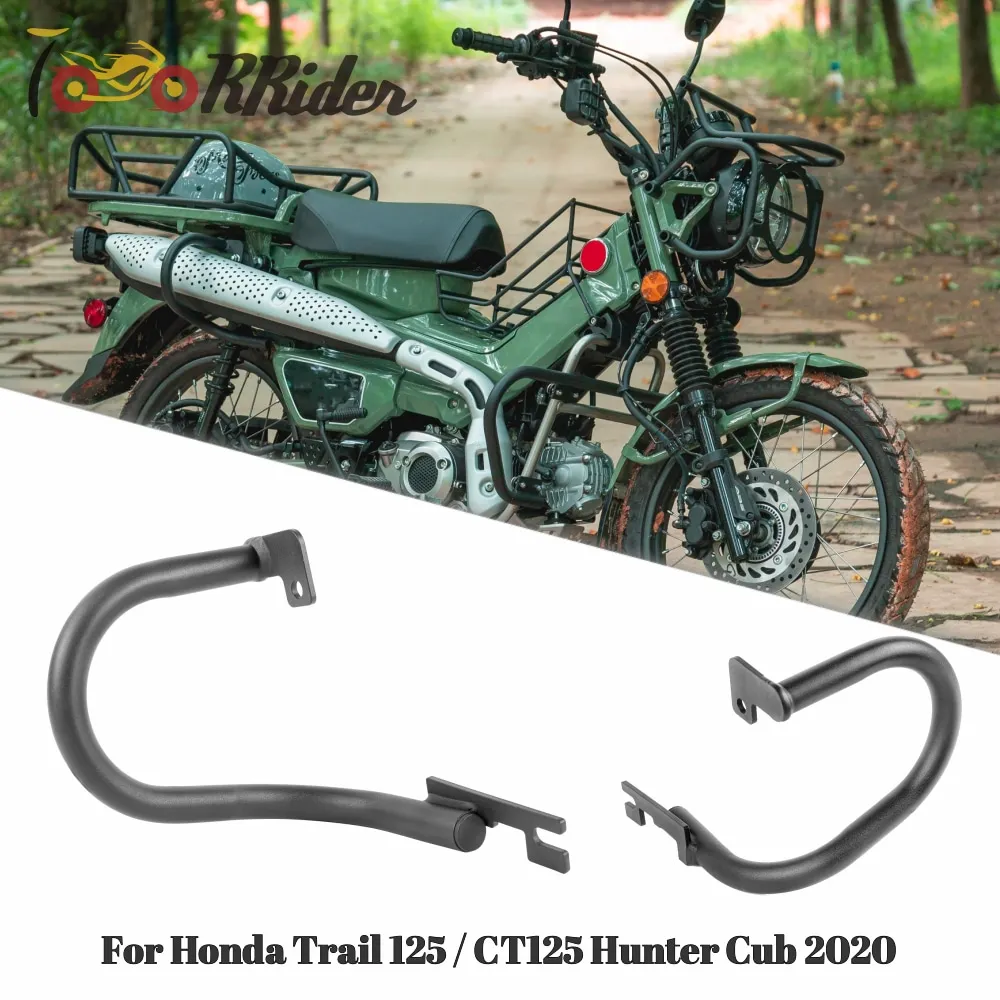 

CT125 Huntercub Motorcycle Exhaust Pipe Guard Bumper For Honda Trail125 CT 125 Hunter Cub 2020-2024 Muffler Bracket Holder Mount