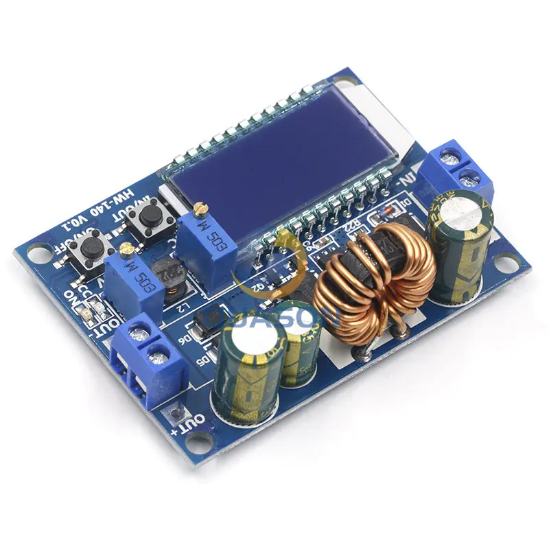 35W DC 5.5-30V to 0.5-30V Digital LCD Display Automatic Step up down Buck Boost Converter Power Supply Module Adjustable Board
