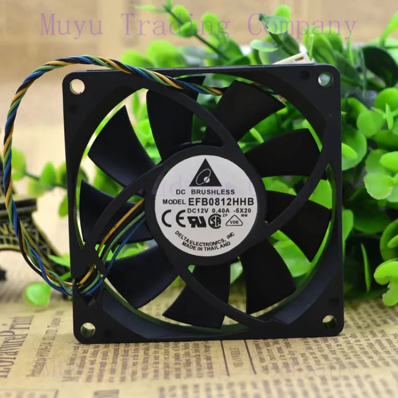 10pcs 80mm PWM Fan for Delta EFB0812HHB 8CM 80*80*15MM 8015 12V 0.4A Heatsink Cpu Computer Cooler