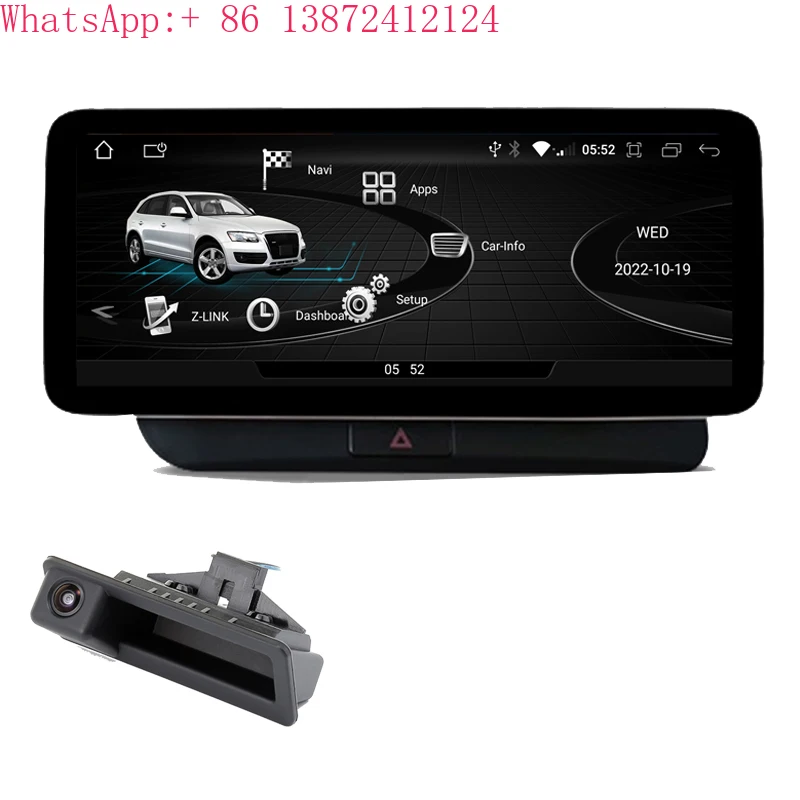 

10.25" Wireless Carplay Android 12 Car Multimedia Player for Audi Q5 2009-2016 WIFI 4G SIM Radio Screen GPS Navi Stereo Video