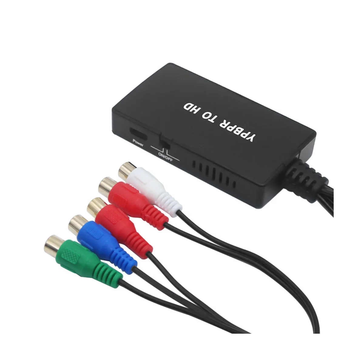 1080P Component to HDMI-Compatible Converter YPBPR RGB + R/L Audio to HDMI-Compatible Adapter 5RCA to HDMI-Compatible