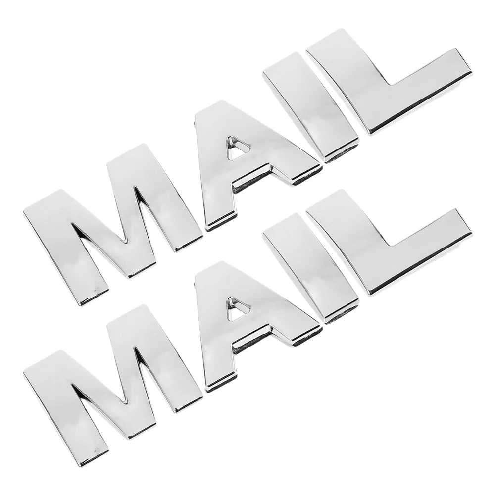 

2Sets Mailbox Lettering Signs Enhanced Visibility Weatherproof Letters for Mailboxes Exterior Surfaces Quick Mount Long Term