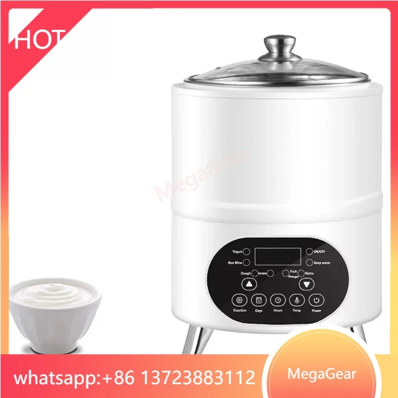 8 L 12 L Stainless Steel Yogurt Maker Smart Time Control Natto Maker Automatic Rice Wine Maker for Home Canteen