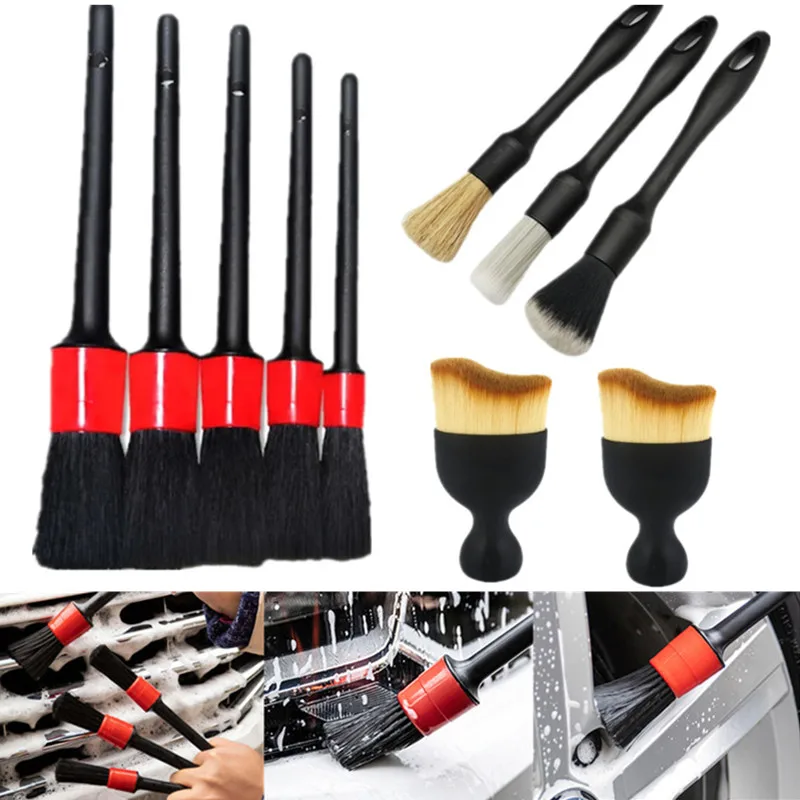

1/3/5pcs Car Detailing Brush Set Auto Brushes Car Interior Wheel Brushs Cleaning Detailing Dashboard Air Outlet Light Wash Tool