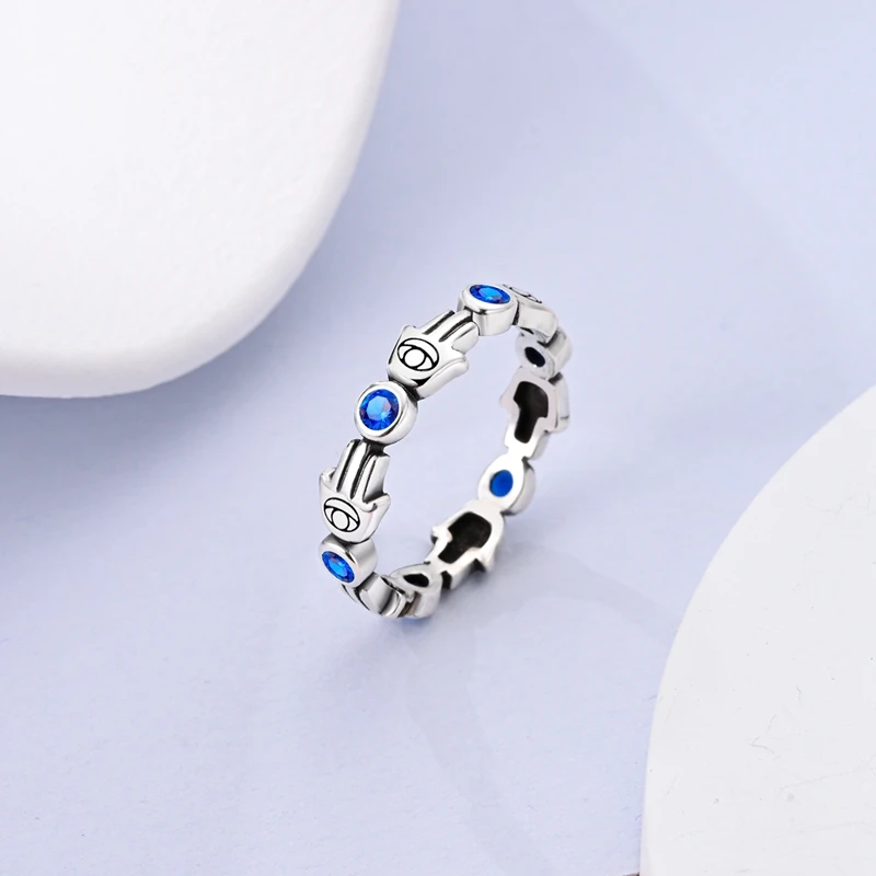 Exquisite 925 Sterling Silver Women's Ring Cubic Zirconia Cat Claw Heart Shape Engagement Party Ring Luxury Jewelry Gift