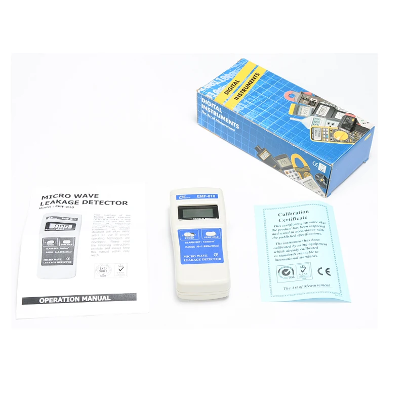 LUTRON EMF-810 Detector de vazamento de ondas alarmantes Fornos de micro-ondas Estações base Rádio sem fio moderno