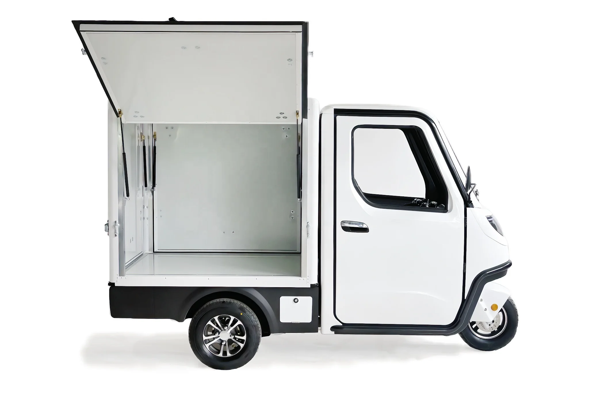 Factory Hot Sale Customization Electric Food Cargo Electric Tricycle With Cabin For Cargo With 2 Doors With EEC