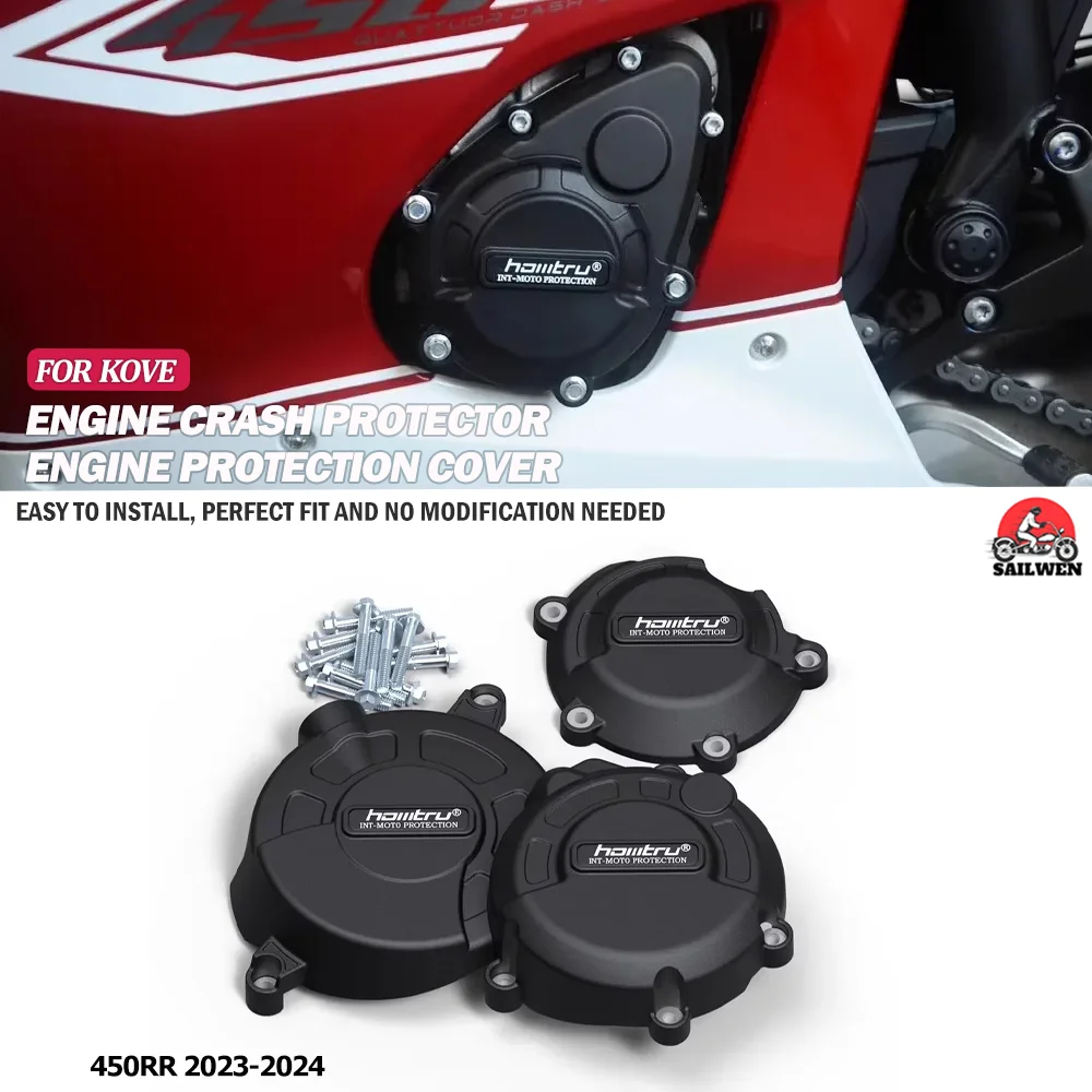 

For KOVE 450RR 450rr 2023 2024 Motorcycle Engine Cover Sets Bonnet Protector Engine Cover