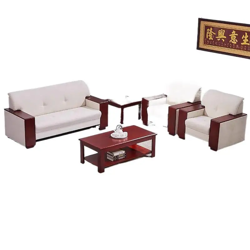 

Company meeting room VIP reception leader meeting area, fabric single seat new Chinese sofa