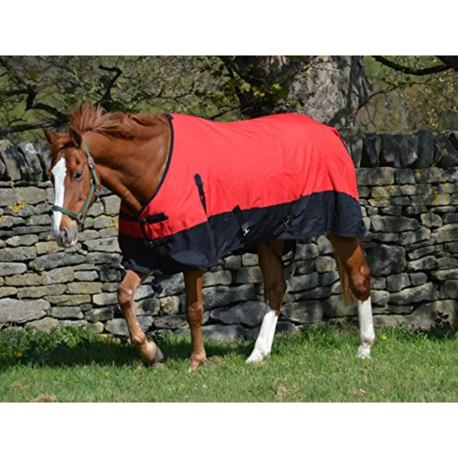 

600d Lightweight Waterproof Horse Turnout Rug 100g Fill Standard Neck 69"