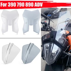 Windscreen Windshield Wind Deflector For K-TM 790 890 390 Adventure ADV 2021 2022 Motorcycle Headlight Cover Protector Guard