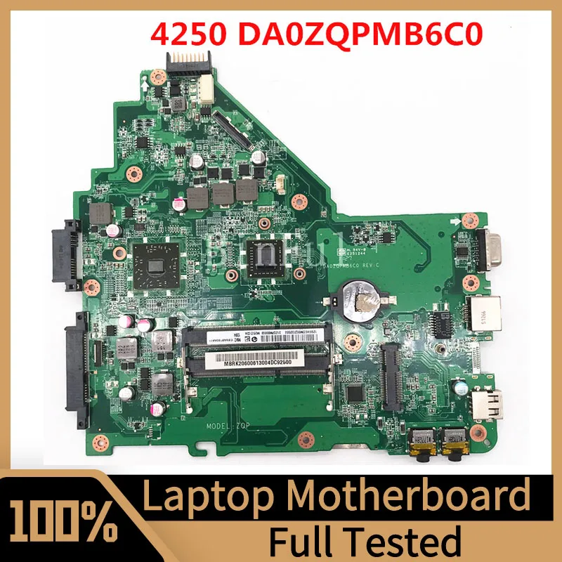 

Mainboard For ACER Aspire 4250 Laptop Motherboard DA0ZQPMB6C0 MBRK206001 MB.RK206.001 DDR3 Notebook 100%Full Tested Working Well