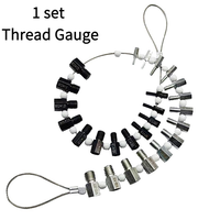 26Pcs Nut And Bolt Thread Checker Set Inch And Metric Size Universal Thread Checker Precise Lightweight Thread Measuring Tools