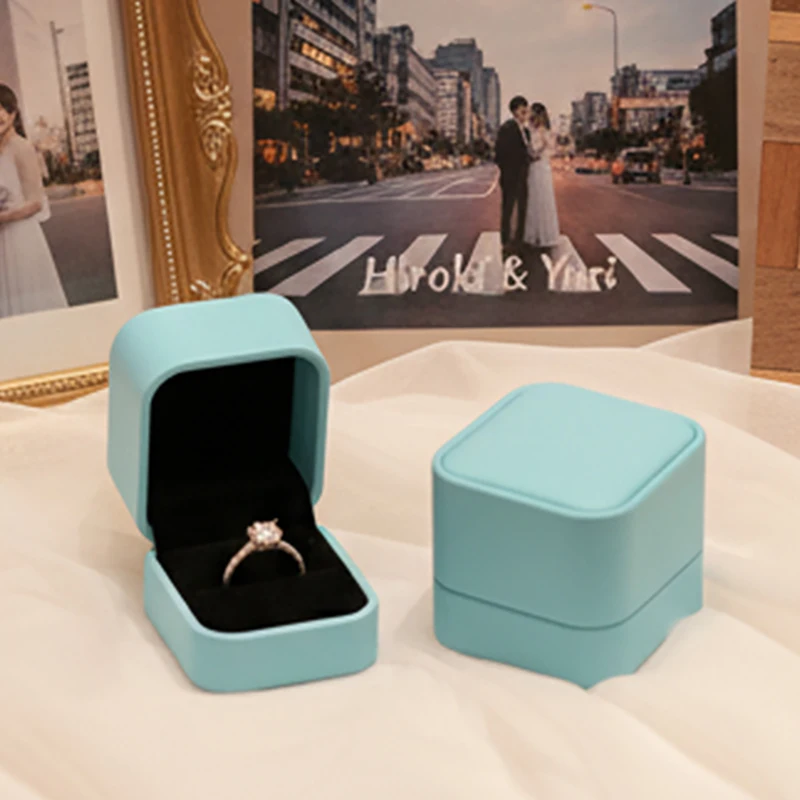 Ciyye PU Leather Jewelry Storage Box Organizer Ring Necklace Earring Packaging Gift Box Wedding Travel Jewelry Case Customizable
