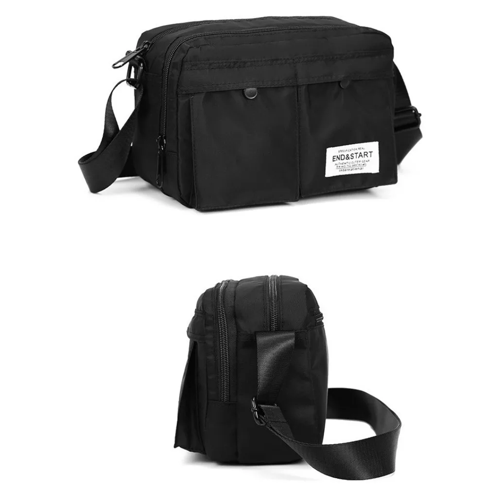 

Мужская сумка через плечо в японском стиле, модная, на молнии, повседневная, простая, для работы, для молодежи и студентов