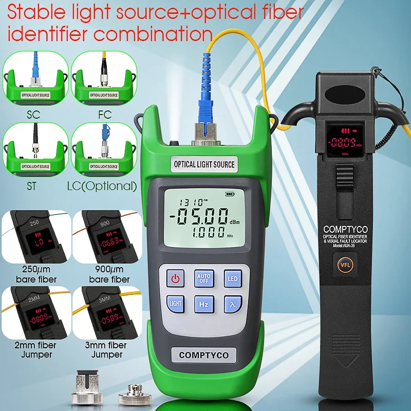 AUA-35 Optical Fiber Identifier(Built-in 10mw VFL and LED Light) and AUA-D1315 Optical Fiber Stable Light Sourse