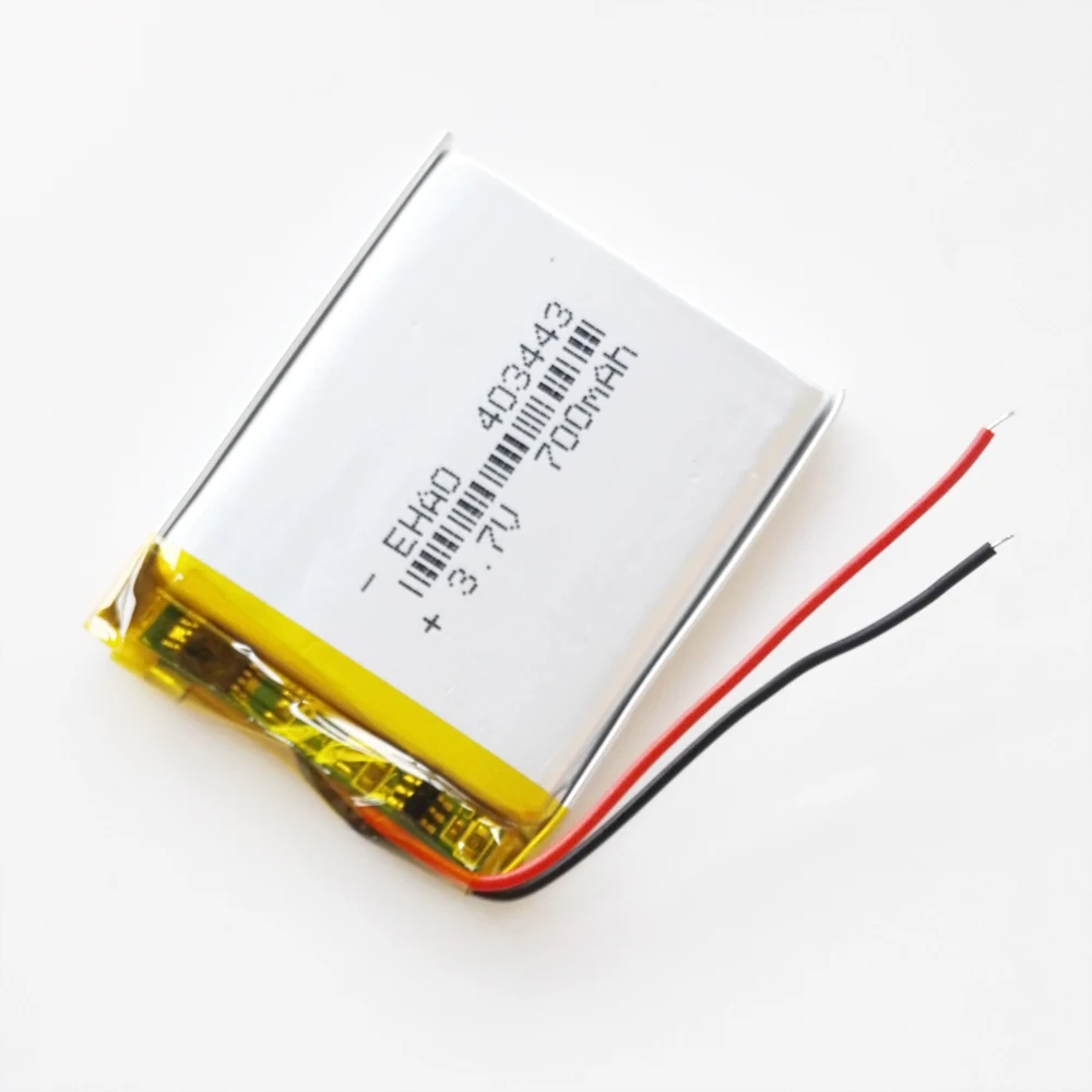 EHAO 403443 3.7V 700mAh Lithium Polymer LiPo PLIB Rechargeable Battery For Mp3 GPS Mobile Electronic Part 4*34*43mm