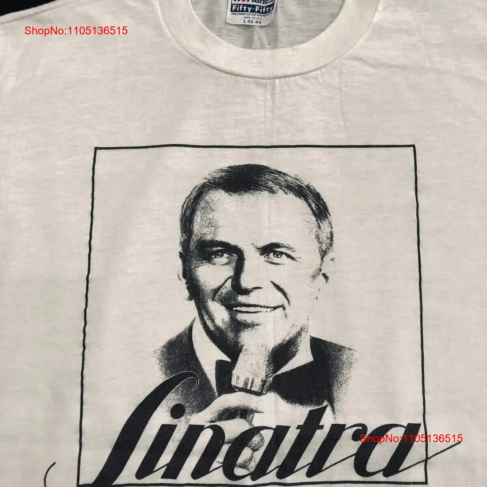 FRANK SINATRA Vintage Concert 1986 Tour T shirt vintage Washed Comfortable Stylish Top For Everyday Wear graphic Versatile