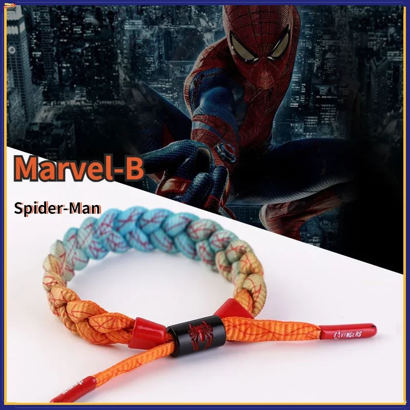 Disney Merchandise, Marvel Bracelets, Cartoon Iron Man Captain America Male and Female Couples Student Fashion Braided Wristband