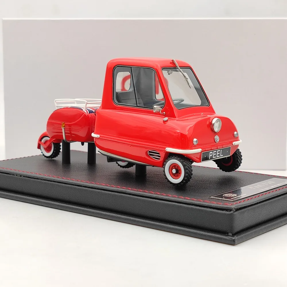 Super Unit Model 1/18 For PEEL P50 w/Pav Trailer 1964 Resin Car Limited Edition Collection Red