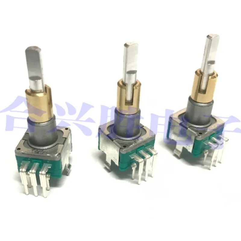 1 Piece Double Shaft Encoder EC11EBB24C03 Duplex Switch 2 Link Adjustment 30 Positioning